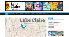 Desktop Screenshot of lakeclaire.org