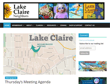 Tablet Screenshot of lakeclaire.org